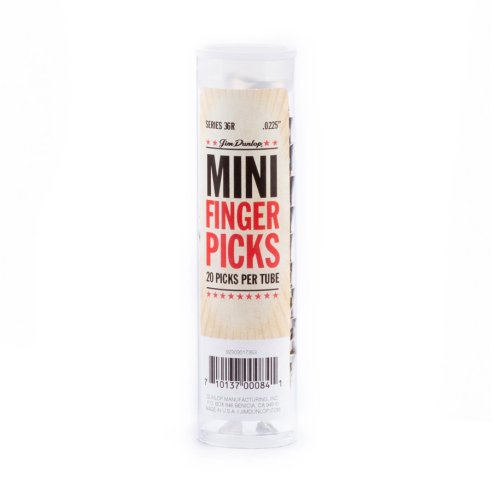 Dunlop 36R N/S MINI FINGER .0225 - TUBO 20 PLETTRI