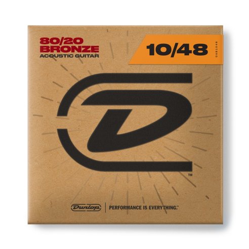 Dunlop DAB1048 Acoustic 80/20 Bronze, Extra Light Set/6