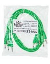 BLACK MARKET MODULAR PATCH CABLE 25 CM. 5-PACK GREEN