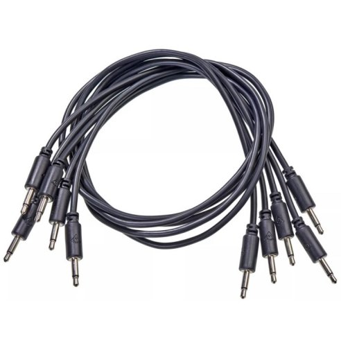 BLACK MARKET MODULAR PATCH CABLE 50 CM. 5-PACK GREY