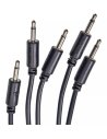 BLACK MARKET MODULAR PATCH CABLE 50 CM. 5-PACK GREY