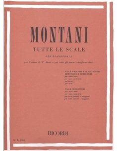 MONTANI TUTTE LE SCALE PER PIANOFORTE