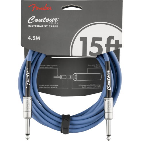 FENDER CABLE 15' CONTOUR LPB