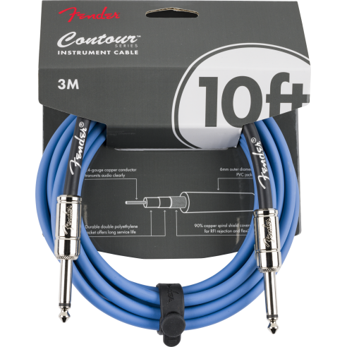 FENDER CABLE 10' CONTOUR LPB
