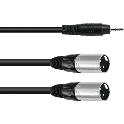 OMNITRONIC CAVO 3.5 ST 2 XLR M 3MT