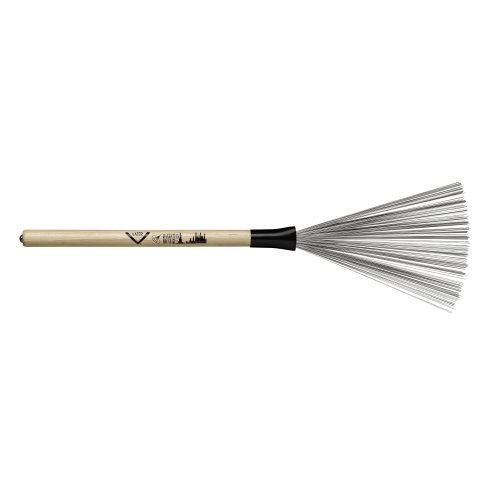 Vater VWTM \'\'Manhattan Brush\'\' - Impugnatura in Hickory 7A (D: 0.540\'\' | 1.37cm )/Setole in acciaio non retraibili