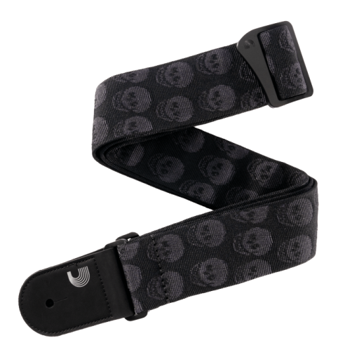 D'ADDARIO STRAP SKULLS BLACK