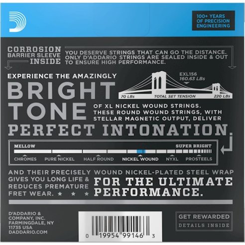 D'ADDARIO EXL156 SET X BASS VI