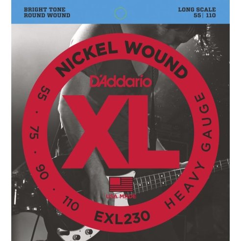 D'ADDARIO EXL230 SET BASSO 55-110 LONG SCALE