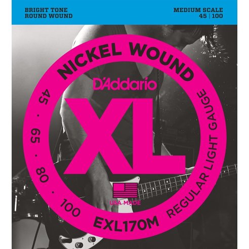 D'ADDARIO EXL170M XL 45-100 MEDIUM SCALE