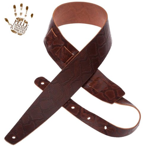 MAGRABO' HOLES HC EMBOSSED 6CM SNAKE MARRONE SCURO