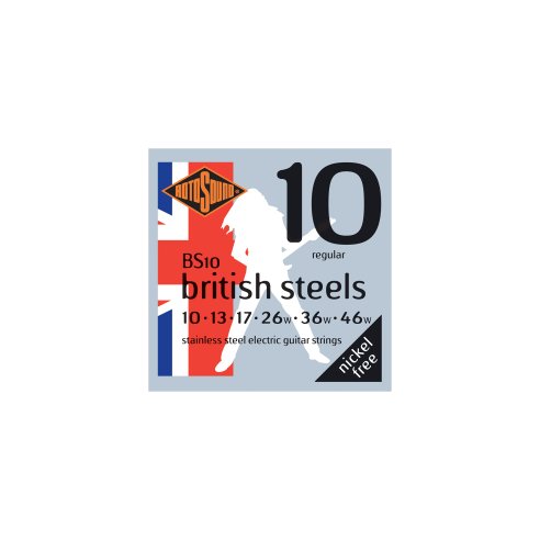 ROTOSOUND BS10 BRITISH STEEL MUTA ELETT. STAINLESS STEEL 10-46