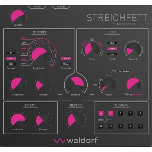 WALDORF Waldorf Streichfett Plugin