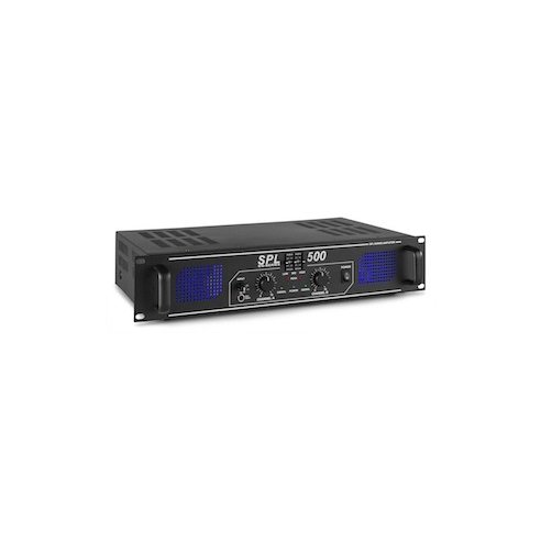 SkyTec SPL 500 Amplifier 2x 250W EQ BLK