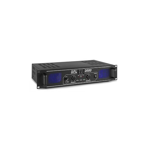SkyTec SPL 2000 Amplifier 2x 1000W EQ BLK