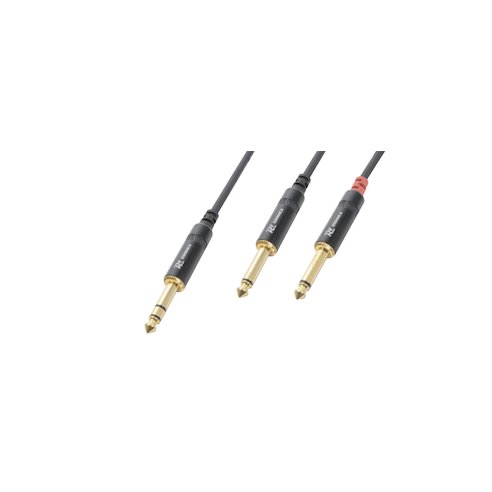 Power Dynamics Connex CX76-3 Cable 6.3 St.-2x6.3Mono 3m