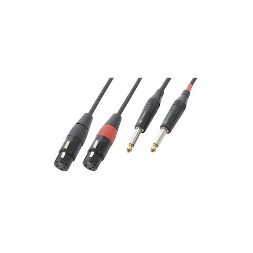 Power Dynamics Connex CX62-1 Cable 2xXLR F-2x6.3M 1.5m