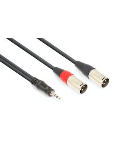 Vonyx CX322-1 Cable 2xXLR M- 3.5 St. 1.5m
