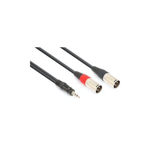Vonyx CX322-1 Cable 2xXLR M- 3.5 St. 1.5m