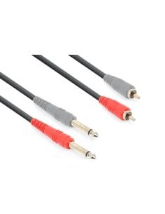 Vonyx CX324-3 Cable 2x6.3M-2xRCA M 3.0m