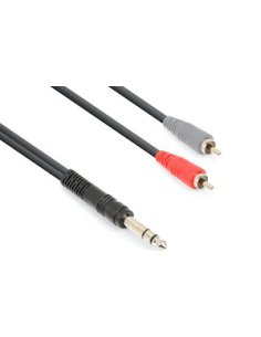 Vonyx CX328-1 Cable 6.3 St.-2 RCA M 1.5m