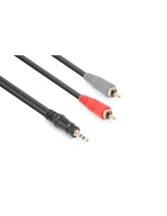 Vonyx CX334-1 Cable 3.5 St.- 2xRCA M 1.5m
