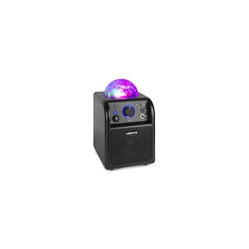 Vonyx SBS50B BT Karaoke Sp Mic LED BLK