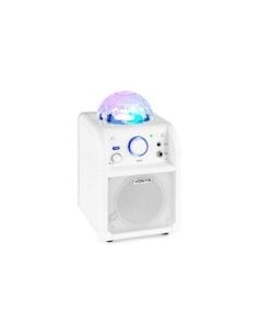 Vonyx SBS50W BT Karaoke Sp Mic LED WHT