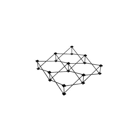 Power Dynamics Spider D750 Risers 1x1 Black 20cm