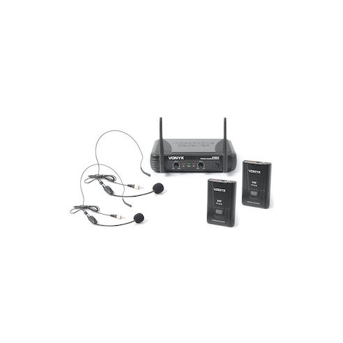 Vonyx STWM712H micro VHF 2ch Headsets