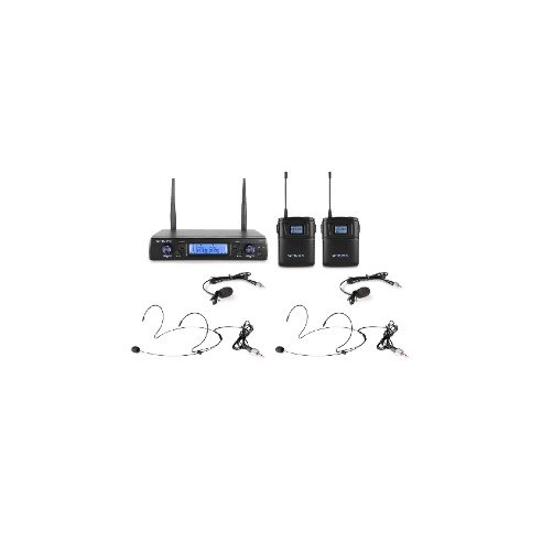Vonyx WM62B Wirel.Micro UHF 16 Ch 2 Bodyp