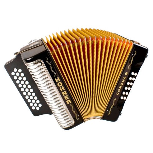 HOHNER CORONA III  GCF, BLACK LACQUERED