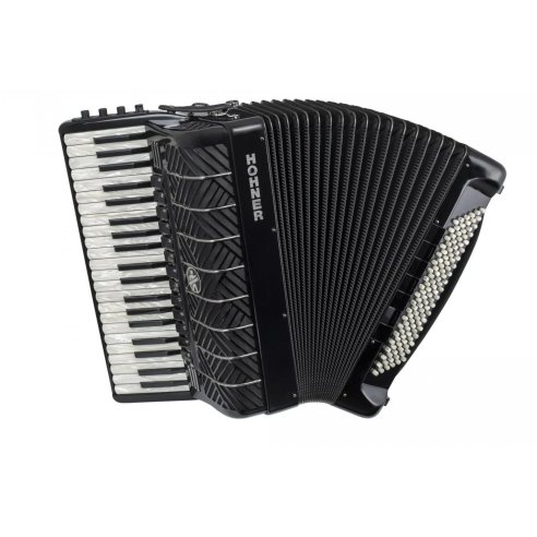 HOHNER MATTIA IV 120 BK GUN BLACK, PEARL KEYS