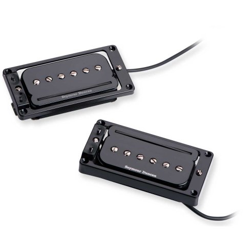 SEYMOUR DUNCAN P-RAILS W/FLAT TRIPLE SHOT SET BLK
