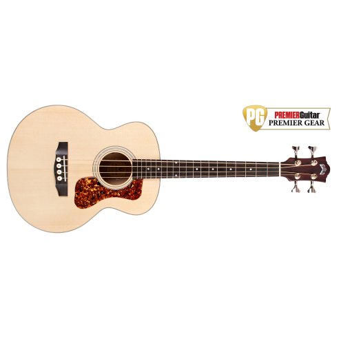 GUILD ITALIA JUMBO JR BASS FLAME MAPLE ANTIQUE BLONDE SATIN