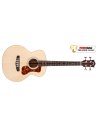 GUILD ITALIA JUMBO JR BASS FLAME MAPLE ANTIQUE BLONDE SATIN