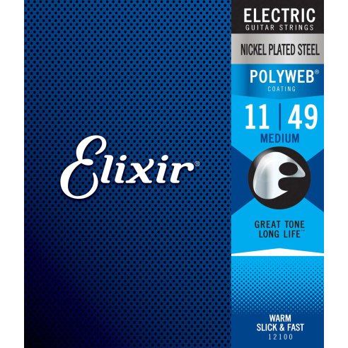 ELIXIR 12100 ELECTRIC NICKEL PLATED STEEL POLYWEB