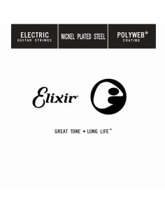 ELIXIR 13228 ELECTRIC NICKEL PLATED STEEL POLYWEB SINGLE