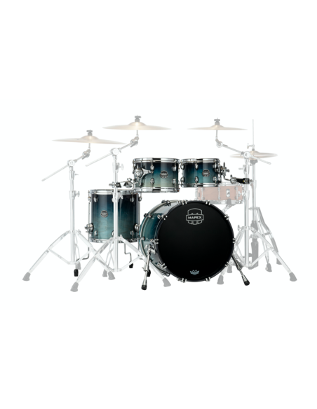 MAPEX IT SR529XRJ SATURN NEW ROCK 4 PEZZI TEAL BLUE FADE