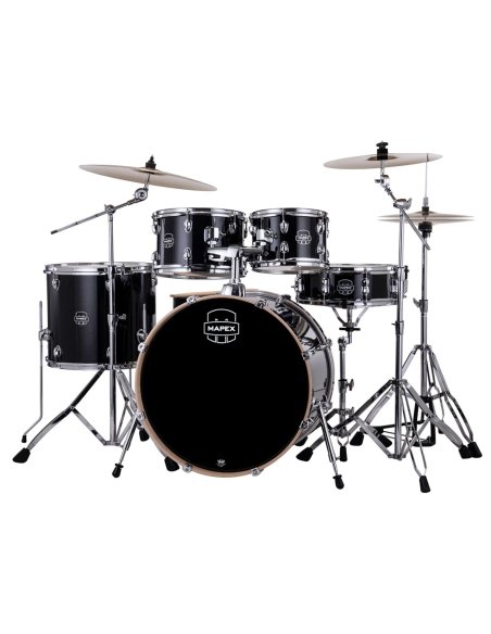 MAPEX IT VE5295FTCVH VENUS ROCK 5 PEZZI BLACK GALAXY SPARKLE MAPEX IT VE5295FTCVH VENUS ROCK 5 PEZZI BLACK GALAXY SPARKLE