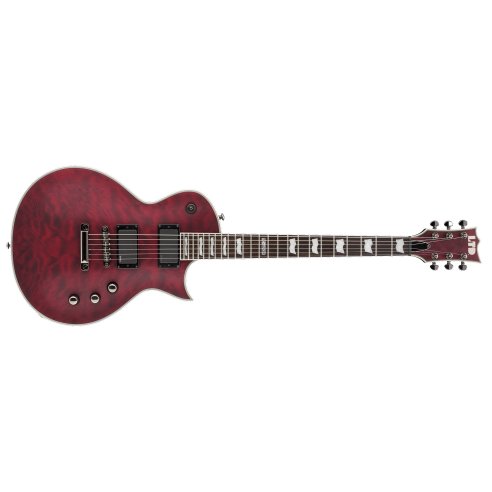ESP LTD EC-401QM SEE THRU BLACK CHERRY SATIN