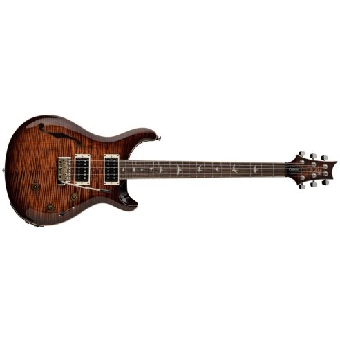 PRS SE CU242 SEMI HOLLOW PIEZO ORANGE TIGER SMOKE BURST