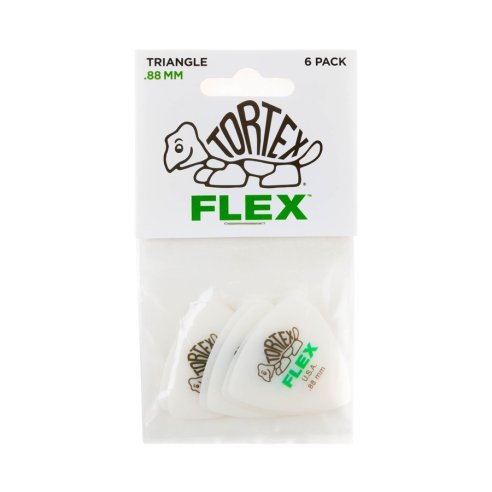 Dunlop 456P.88 Tortex Flex Triangle .88 mm Pack/6