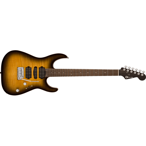 CHARVEL MJ DK24 HSH ANTIQUE BURST W/CASE