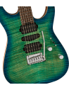 CHARVEL MJ DK24 HSH CARRIBEAN BURST W/CASE