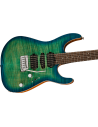 CHARVEL MJ DK24 HSH CARRIBEAN BURST W/CASE