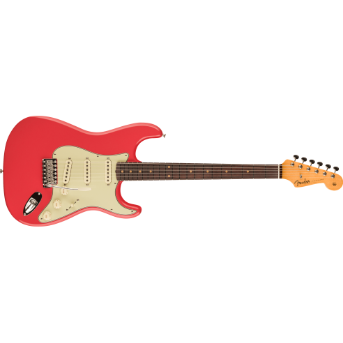 FENDER 59 STRAT VINTAGE CUSTOM FADED AGED FIESTA RED