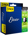 ELIXIR 16550 SET 3X19002 SUPER LIGHT 9-42 ELECTRIC