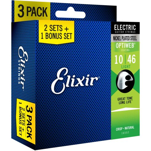 ELIXIR 16552 SET TRE MUTE19052 OPTIWEB LIGHT 10-46 ELECTRIC