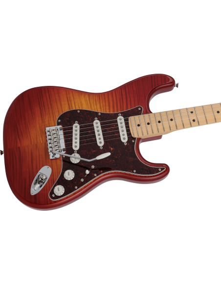 FENDER LTD HYBRID STRAT MN FLAME SSO